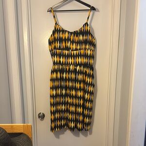 Pinup Couture Yellow and Black Harlequin Dress size 3X PUG